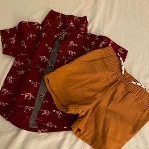 9-12 month old boy shirt and short